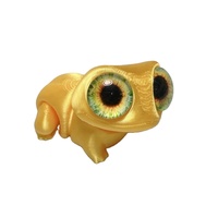 Mainan Katak Lucu Bermata Besar Cetak 3D, Dekorasi Katak Shougong Mini dari Kaca, Hadiah Simulasi Mata Silang-Batas, Cetak 3D Cina
