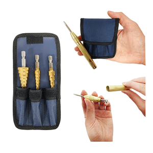 3Pcs <b>Titanium</b> Step <b>Drill</b> <b>Bit</b> Set Hex Handle for Metal Working Metric Sizes Multi Hole Drilling Reaming Tool - Product Image 1