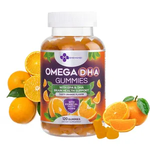 Most Competitive High & Best Omega 3 Fish Gummies Oem Kids Vitamins Omega 3 Fish Gummies DHA Children Brain Supplement For Heart