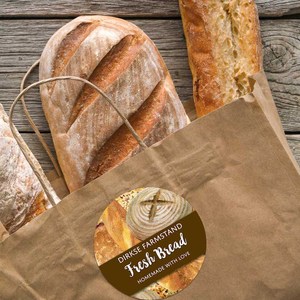 Nhà máy tùy chỉnh in ấn Baking thương hiệu thành phần Nhãn dán nhãn cho bánh mì - Product Image 2