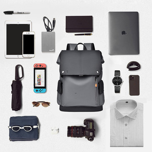 Oem ODM nhà máy công suất lớn mở rộng máy tính xách tay Ba lô giản dị kinh doanh không thấm nước Ba lô với USB nối dây kéo đóng cửa - Product Image 6