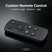 Télécommande intelligente en alliage d'aluminium RCT4013 avec code fixe, 13 boutons BLE et IR pour remplacement de télécommande TV