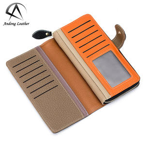 Cartera Larga de Cuero Vacuno Genuino Andong para Mujer, Bolso de Mano Estilo Japonés, Tarjetero, Monedero - Product Image 5
