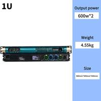 FLALWREO KS4500 Amplificateur de Puissance Professionnel Classe D 4 Canaux 1200W 4Ω 600W 8Ω 1U pour Audio