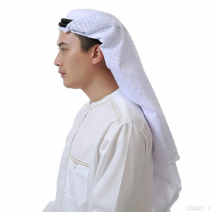 Fabricante mayorista de nuevos gorros árabes de moda para hombres, pañuelos para la cabeza musulmanes, pañuelos para la cabeza de oración, diseños de pañuelos étnicos. - Product Image 4
