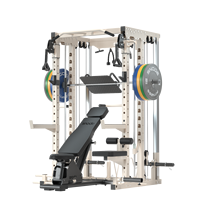 Machine Smith multifonctionnelle Snode, construction robuste en acier, équipement de gym à domicile pour squats, développés couchés et entraînement de force