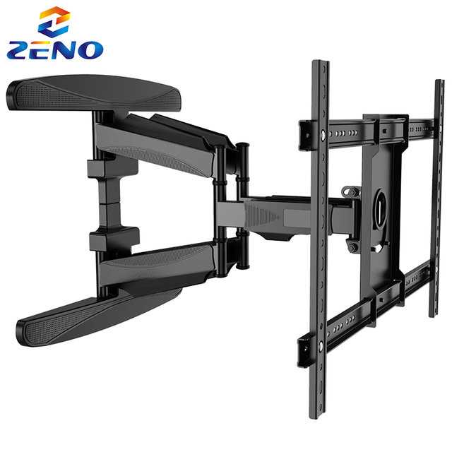 Zeno OEM P6 Pull Down Full Motion TV Wall Mount 6-Arm Retractable Bracket for 40-70 Inch OLED T