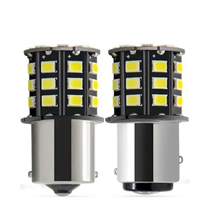 Ampoules LED clignotantes pour voiture 1156 BA15S 1157 BAY15D P21/5W, feux de signalisation, 2835 33SMD, feux de recul automatiques, feux de freinage, feux arrière 12V - Product Image 5