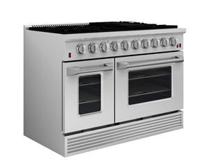 SENG ETL Cuisinière professionnelle certifiée titane noir 6 brûleurs 30 & 36 & 48 pouces Cuisinières à gaz avec four - Product Image 2