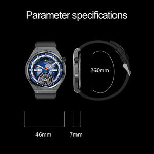 HKSF QTK50 Smart <b>Watch</b> Heart rate Sleep monitoring BT Calling Camera Flashlight IP67 <b>Waterproof</b> 530mAh Battery Black - Product Image 6