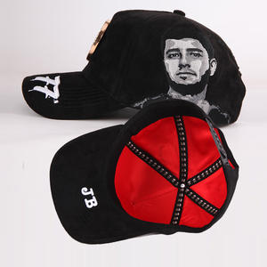 Großhandel Individuell Gestaltete Sportkappen 5-<span class=keywords><strong>Panel</strong></span> Bestickte Outdoor-Baseballkappe aus Wildleder mit Eigenem Logo - Product Image 1