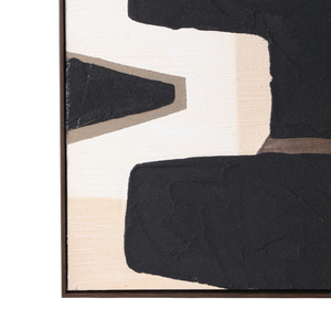 Quadro astratto rettangolare con cornice su tela per decorare la casa, soggiorno, sala da pranzo. - Product Image 4