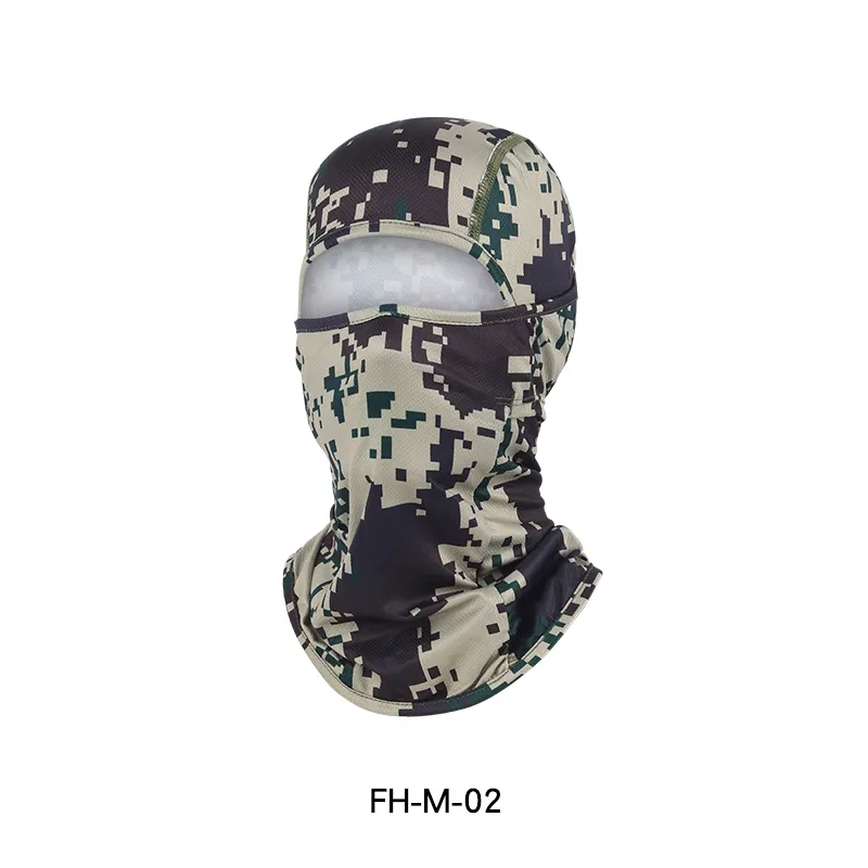 high qualtity One Hole Full Face cover for Outdoor Ski Motorcycle camouflage printing Windproof Ski balaclava