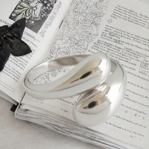 925 Sterling <b>Silver</b> Simple Fashion Jewelry for Women <b>Adjustable</b> Glossy Round Bead <b>Rings</b> for Wedding Engagement Party or Gift - Product Image 2