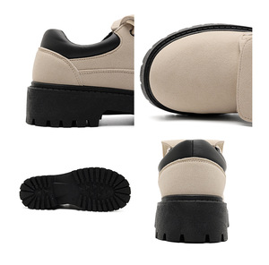 Bottes pour hommes en <span class=keywords><strong>camel</strong></span> à col rabattable, bottes à plateforme à lacets, chaussures confortables antidérapantes pour un usage quotidien et en extérieur - Product Image 2