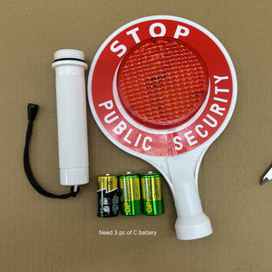 لافتة تحذير مرورية يدوية وامضة - Product Image 2