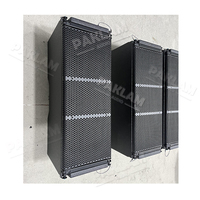 PAKLAM Serie de iluminación de audio y vídeo profesional Doble 10 pulgadas Altavoz de matriz de línea activa Sistema de sonido de DJ para la Iglesia al aire libre