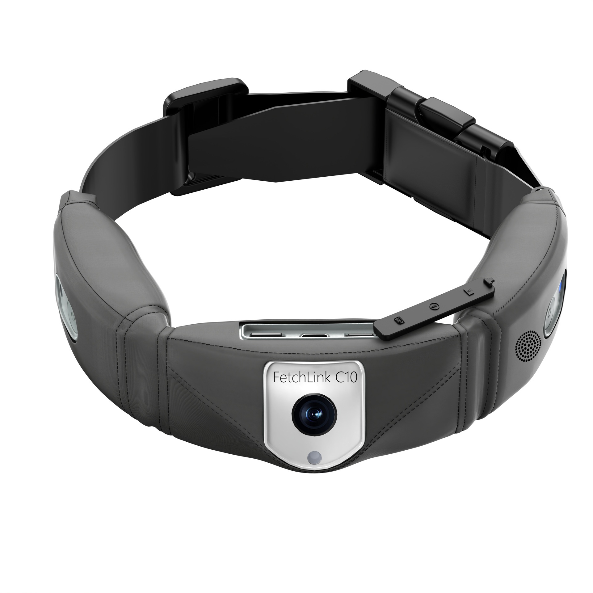 FetchLink C10 умный ошейник для домашних животных с 4K Live View GPS и голосовыми оповещениями из прочного пластика