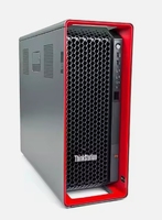 Grosir Len Ovo Thinkstation P8 menara Workstation Desktop PC Le Novo merek baru P8 AMD Threadripper PRO 7945WX RTX4090-24G