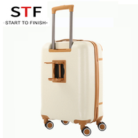 Ensemble de bagages rétro en ABS, valise à roulettes de luxe, valises vintage, sacs de voyage, bagages durables, ensemble de voyage