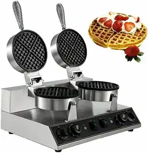 Non-stick Baking Equipment Belgian Making Baker Maker 220v Commercial Belgium High Quality Honey Stick Waffle Machine