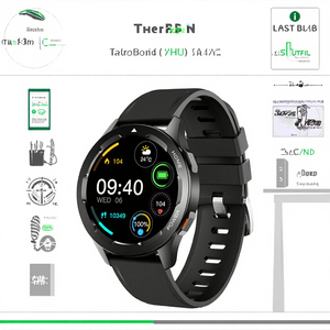 Reloj inteligente FW05 de estilo deportivo <span class=keywords><strong>2022</strong></span>, rastreador de actividad física NFC con BT, llamadas de música y lectura de temperatura, Reloj de acero compatible con Android - Product Image 2