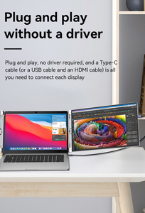 11.6 13.3 14 15.6 inch 1080p IPS PC Máy tính để bàn Màn hình kép máy tính xách tay màn hình Extender ba màn hình xách tay LED màn hình - Product Image 4