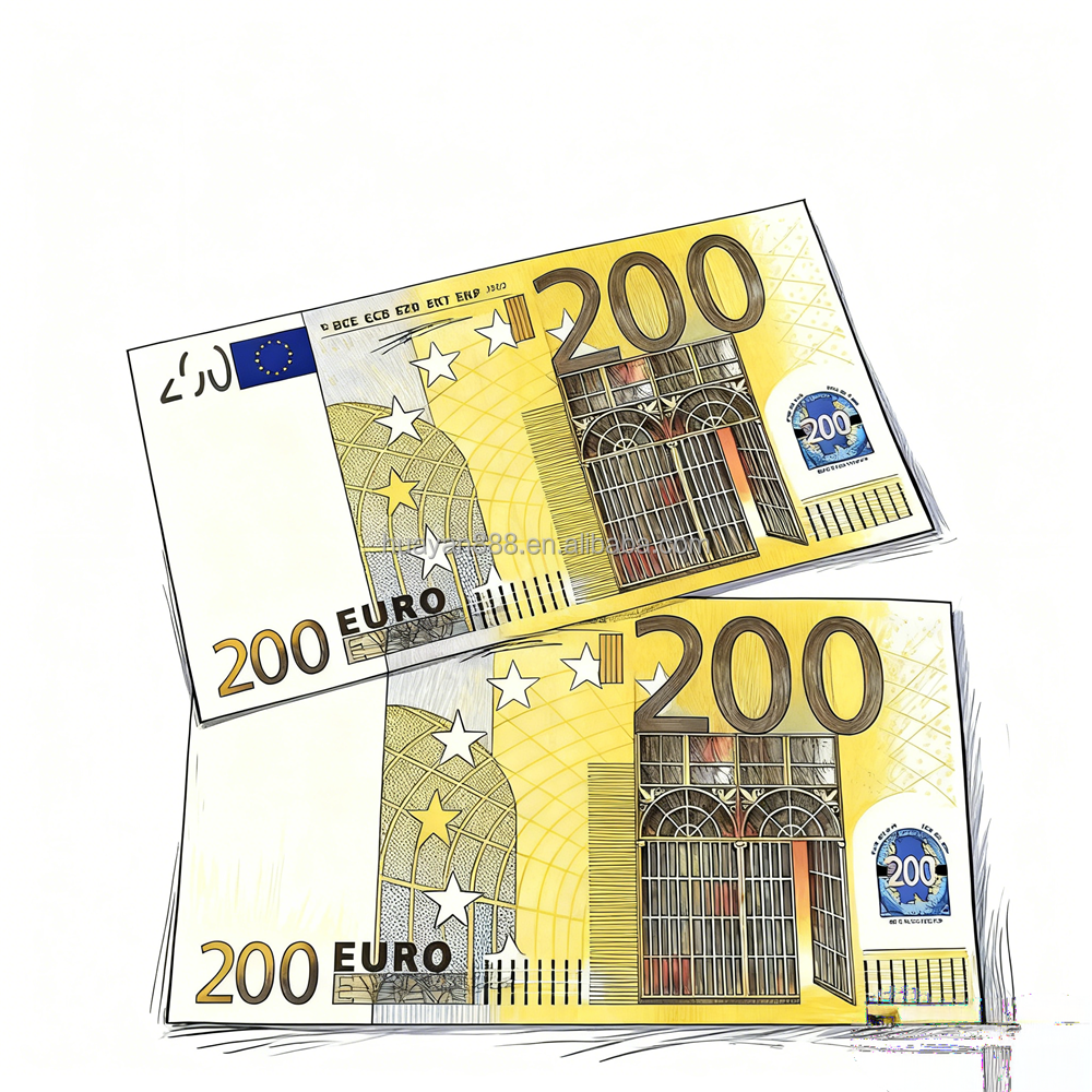 Papier multicolore 200 euros-1 paquet = 100 pièces