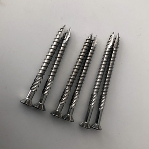 Vis autoperceuses à tête fraisée en acier inoxydable 316, classe 8.8, métriques, pour terrasses en bois, fixations à tête plate pour la construction en bois - Product Image 5