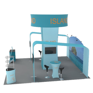 Chất lượng đảm bảo Pop Up miễn phí đứng Giày hiển thị Booth Thiết kế nhôm hiển thị - Product Image 1
