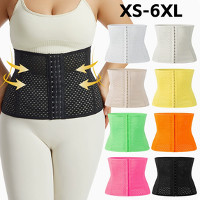 8 colores más nuevos 6XL cinturón de vientre de talla grande hueco transpirable apretado Abdominal deportes Cinturón fino reducción posparto femenina - Product Image 3