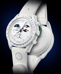 NYY นาฬิกาความร้อนอวกาศสำหรับผู้ชาย niricha Moon MERCURY Program หกขาโครโนกราฟเรืองแสงในที่มืดควอตซ์ - Product Image 3