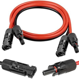 Câble d'extension solaire 10AWG 12AWG en cuivre étamé pour panneaux photovoltaïques 600V 1000V CC 4mm pour connexion <span class=keywords><strong>de</strong></span> système d'énergie solaire - Product Image 1