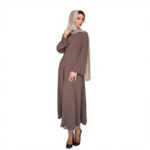 Caftán Abaya Elegante y Transpirable, Antiarrugas, Hecho a Mano en Turquía, Largo hasta el Suelo, Manga Larga, Cuello Redondo, Poliéster, Corte Regular, Superventas - Product Image 3