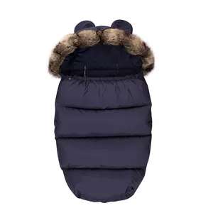 snoozzz gray outdoor winter baby stroller footmuff sleeping bag