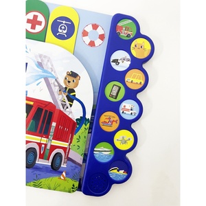 Çocuklar için eğitim sesli kitap modülü-araba tren uçak taşıma sesleri ile 10 düğme ses eğitici oyuncak - Product Image 2
