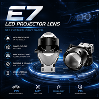 VAHID Lentille de projecteur universelle Bi-LED 78W 7900LM 6000K pour phare, mise à niveau des feux de route et de croisement
