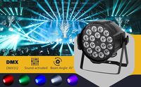 Éclairage de scène LED PAR RGBW pour événements Ambilight OneTouch Dimmer Étanche Étanche IP33 Blanc chaud doux