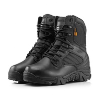 Bottes tactiques Deltaa en cuir véritable pour hommes, chaussures de désert, sport de plein air, randonnée, bottes d'escalade, bottes tactiques