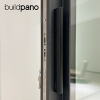 Portes coulissantes en aluminium personnalisées pour patio et balcon, double vitrage trempé, porte en verre robuste, portes coulissantes en aluminium