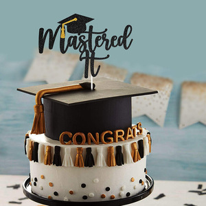 DAMAI 2025 Décoration de gâteau de remise de diplôme « Vous avez réussi » – Décoration de gâteau « Bravo, diplômé » – Décorations de fête de remise de diplôme universitaire 2025 - Product Image 2