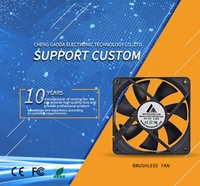 Top vente 12V 24V 48V 120mm 120*120*25mm 12025 IP55 haute Cfm roulement à billes sans brosse refroidissement Dc ventilateur axial