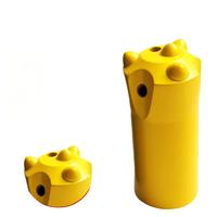 Foret à boutons coniques pour l'exploitation minière 34mm 32mm 36mm 5 boutons en carbure balistique pour le forage de trous de dynamitage souterrains et le forage de roche