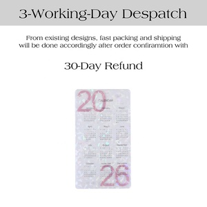 Hongbo meilleure vente étanche holographique A6 2026 <span class=keywords><strong>calendrier</strong></span> tableau de bord pour classeurs budgétaires comme insert à feuilles mobiles pour cadeau organisateur - Product Image 4