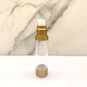 Vente chaude 10/30/50ml rond <span class=keywords><strong>enduit</strong></span> <span class=keywords><strong>pompe</strong></span> sans air pulvérisateur bouteille soins de la peau Lotion <span class=keywords><strong>pompe</strong></span> sans air bouteille conteneurs - Product Image 2