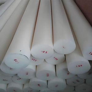 Customized Cheap 50mm-500mm Diameter Natural White Color 901 Pa6 Pa66 Nylon Rod HDPE <b>Plastic</b> Round Rod - Product Image 4