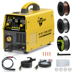 เครื่องเชื่อมพกพา HAXIAOER รุ่นใหม่ <span class=keywords><strong>MIG</strong></span> 200 แรงดันไฟฟ้า 220V ระบบอินเวอร์เตอร์ IGBT สำหรับเชื่อม <span class=keywords><strong>MIG</strong></span>/MAG แบบไม่ใช้แก๊ส ใช้ลวดเชื่อมฟลักซ์คอร์  เชื่อมเหล็กกล้าไร้สนิมและอะลูมิเนียม 200A - Product Image 1