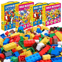 Juego de Bloques de Construcción de 500/1000 Piezas, Bloques de Plástico ABS para Construir, Bloques de Ensamblaje, Juguetes Educativos Tempranos, Juguetes Creativos de Bricolaje