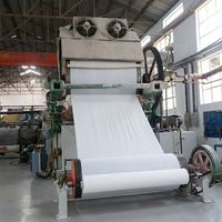 Machine de fabrication de papier tissu en pâte de bambou de 1092 mm, 4-6 TPD, ligne de production industrielle