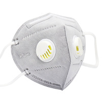 Masque KN95 industriel EMY avec double valve respiratoire, filtration haute efficacité pour la protection anti-poussière, anti-pétrole et anti-produits chimiques, idéal pour les cimenteries